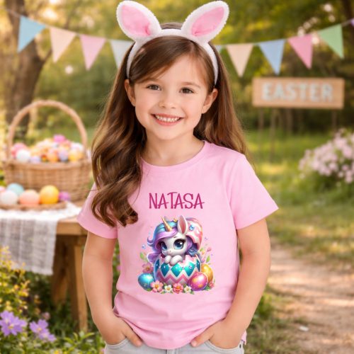 Varázslatos Húsvét – Névre Szóló Unikornisos Lányka Póló