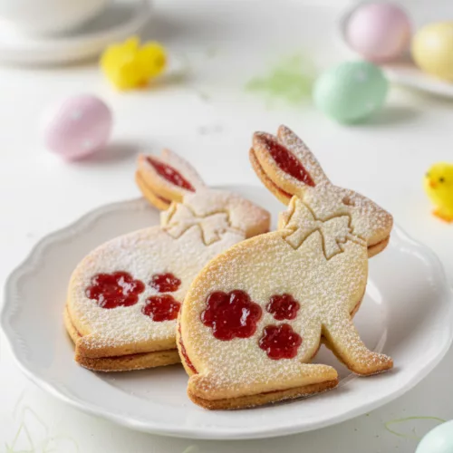 Tavaszi Virágos Nyuszi – Masnis Húsvéti Linzer Kiszúró