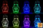 Anime 7 színű 3D LED lámpa