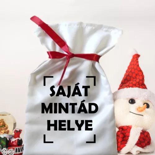 Saját képes Mikulás zsák – Egyedi, névre szóló ajándékcsomagolás