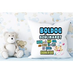 Boldog születésnapot fiús párna