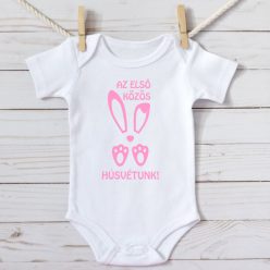   Az első közös húsvétunk, lányos, konyulós nyuszifüllel