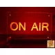 ON AIR LED tábla (telibe gravírozott minta) 24x18 cm