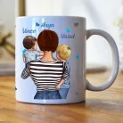 A világnak egy anya vagy – Egyedi bögre Kisfiú, Fiú illusztrációval és megható idézettel
