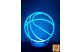Kosárlabda 3D hatású Led lámpa Telibe gravírozott
