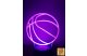Kosárlabda 3D hatású Led lámpa Telibe gravírozott