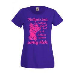 Kutyás szív, kutyás lélek Yorki lányos női póló