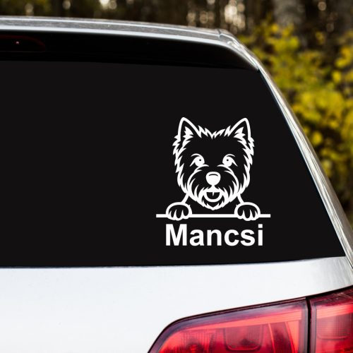 Westi kutyás autósmatrica – vidám megjelenés, személyes stílus