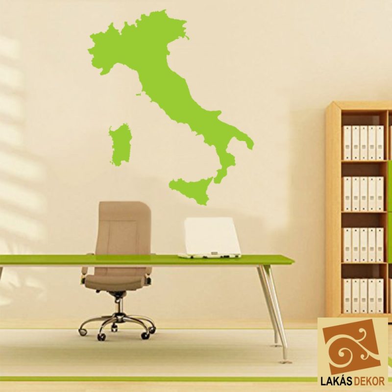 Olaszország térképe falmatrica