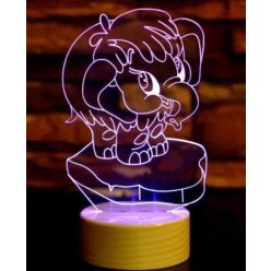 Elefántos 7 színű 3D LED lámpa