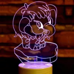Elefántos 7 színű 3D LED lámpa