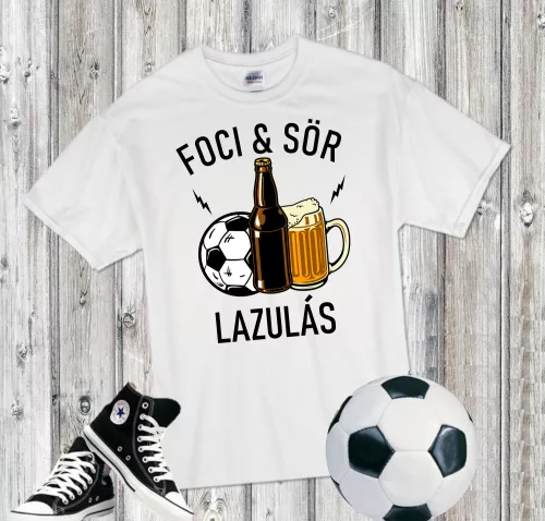 Foci & Sör Lazulás férfi póló