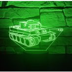Tigris Tank3D hatású led lámpa