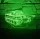 Tigris Tank3D hatású led lámpa