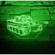Tigris Tank3D hatású led lámpa