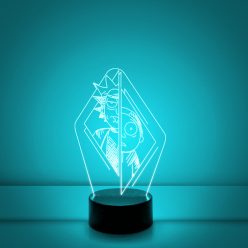 Rick és Morty 3D lámpa