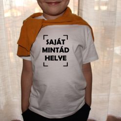   "Egyedi mintás gyerek póló – saját feltöltött kép helye