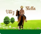 Lovas személyre szabható egérpad