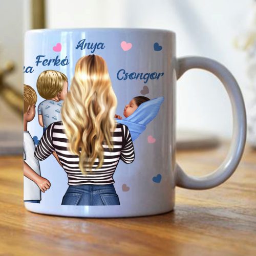 A világnak egy anya vagy egyedi bögre Nagyfiú, Kisfiú, Baba