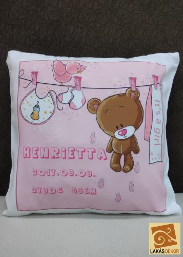 2. Macis Baba párnahuzat kislányos  