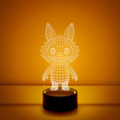 Labubu 7 színű 3D LED lámpa