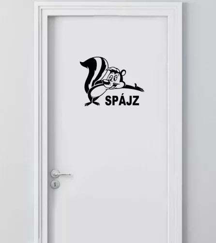 Spájz borz ajtómatrica