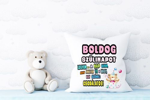 Boldog születésnapot lányos párna