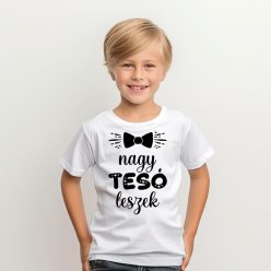 Nagy tesó leszek nyakkendős gyerek póló