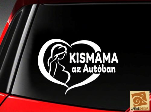 Kismama az autóban 1 autósmatrica