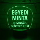 Egyedi 3D LED lámpa képpel, névvel vagy saját mintával – személyre szabott hangulatvilágítás