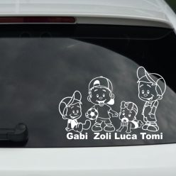 Kisfiú, Fiú, Baba lány, Nagyfiú autósmatrica