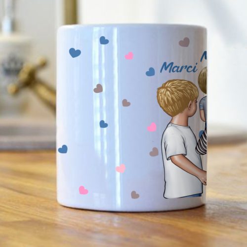 A világnak egy anya vagy egyedi bögre Nagyfiú, Kisfiú, Baba, Lány