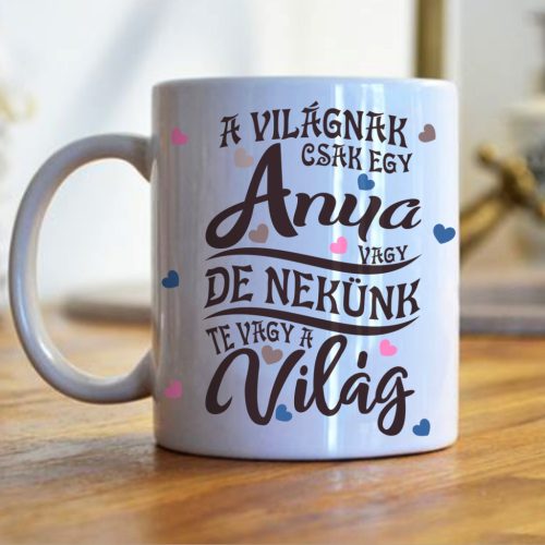 A világnak egy anya vagy egyedi bögre Nagyfiú, Kisfiú, Baba, Lány