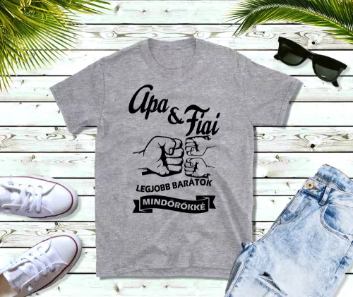 Apa Fiai legjobb barátok férfi póló