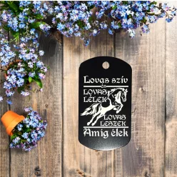 Lovas szív lovas lélek kulcstartó