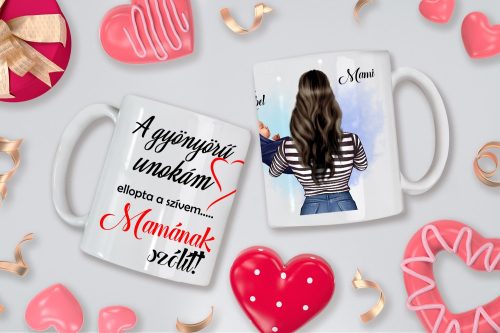 Egyedi Mama-Unoka bögre Baba