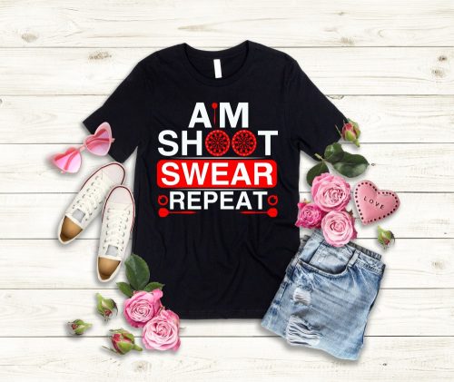 Aim Shoot Swear Repart Darts női póló