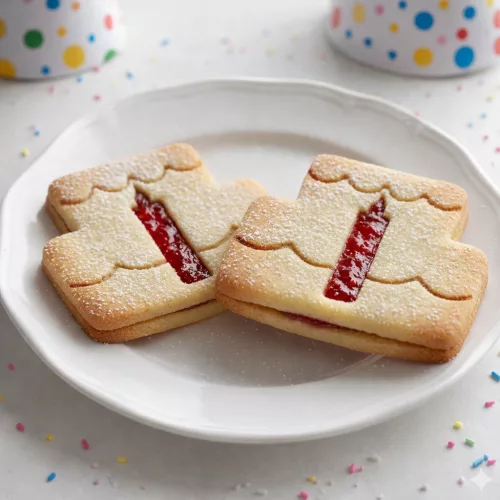 Ünnepi Kívánság – Gyertyás Torta Formájú Linzer Kiszúró