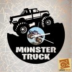 Monster Truck sziluett óra - 2. verzió