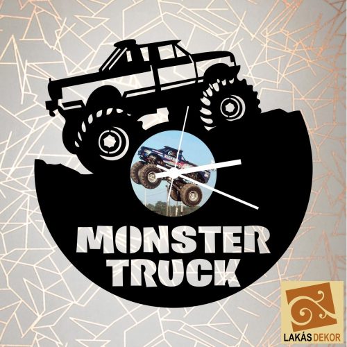 Monster Truck sziluett óra - 2. verzió