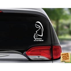 Kismama az autóban 2 autósmatrica