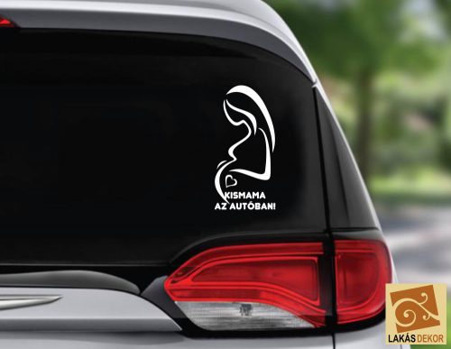 Kismama az autóban 2 autósmatrica