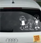 Anya Apa Lányka Babalány autósmatrica
