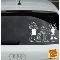 Anya Apa Lányka Babalány autósmatrica