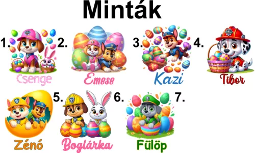 Egyedi húsvéti ajándék zsák