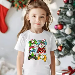Gamer kedvelőkenk Karácsonyi kiadás lányka póló