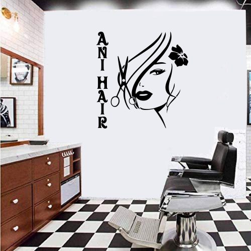 6. Fodrász szalon falmatrica névvel