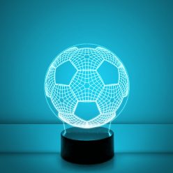 Focilabda 7 színű 3D LED lámpa