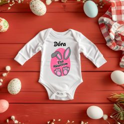 Első húsvétom tojásban nyuszi lányos baba body