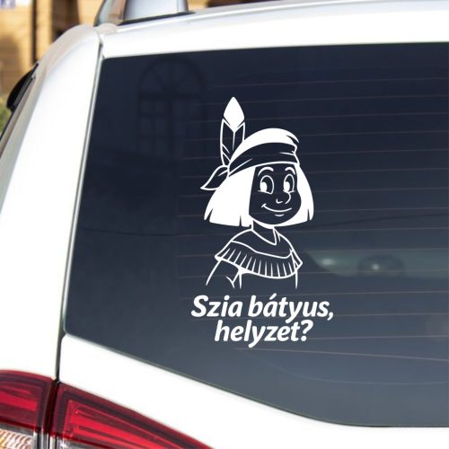 Yakari, szia bátyus, helyzet? - autó dekoráció